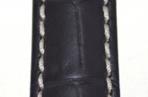 Hirsch 'Modena' Black Leather Strap, 18mm