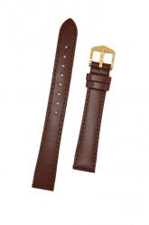 Hirsch 'Umbria ' M Brown Leather Strap, 14mm