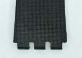 Hirsch Sarah, Watch Strap for Swatch Slim in black, 16mm, Plastic Buckle 