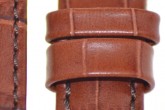 Hirsch 'Grand Duke' High Tech 24mm  Mid Brown Leather Strap 