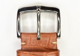 Hirsch 'Viscount' Golden Brown Leather Strap, 21mm