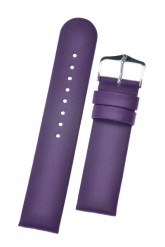Hirsch 'Scandic' Purple Leather Watch Strap 24mm