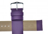 Hirsch 'Scandic' Purple Leather Watch Strap 24mm