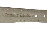 Flat Croc Style Brown Leather Watch Strap 14mm
