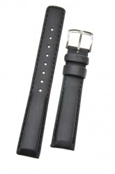 Hirsch 'Runner' 22mm Black Leather Strap
