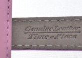 Plain Pink Leather Watch Strap 20mm