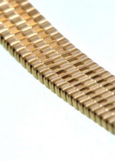 Gold plated expanding watch bracelet 14-16mm