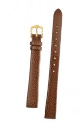Hirsch 'Dakota' Brown, leather watch strap,L, 12mm
