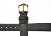 Hirsch 'Lizard' 12mm Brown Leather Strap 