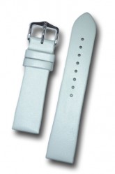 Hirsch 'Italocalf' White ,M,  Leather Strap, 20mm