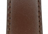 Hirsch 'Umbria ' L Brown Leather Strap, 20mm