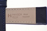 Hirsch 'Osiris' Navy blue, leather watch strap 18mm