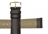 Hirsch 'Rainbow' Brown Leather Strap, 20mm