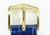 Hirsch 'LouisianaLook' M Blue Leather Strap, 16mm