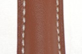Hirsch 'Heavy Calf' 24mm  Golden Brown Leather Strap 