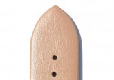 Hirsch 'Cashmere-aloe vera' peach Leather Strap, 20mm