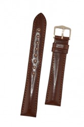 Hirsch 'Siena' L Brown,18mm  Tuscan Leather Strap 