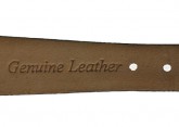 Italocalf Style Black Leather Watch Strap 20mm