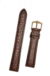 Hirsch 'Regent' M Brown Leather Strap, 16mm