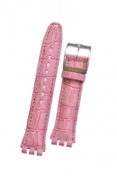 Swatch Pink Leather Irony Watch Strap 'Pink'