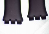 Swatch Black Rubber Watch Strap 'Black Rebel' 