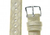 Hirsch 'Pythea Pearl'  14mm  Pearl Leather Strap 