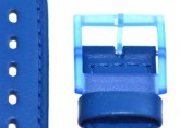 Swatch Skin Blue Leather Watch Strap 'Plain blue'