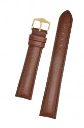 Hirsch 'Highland' M Brown, leather watch strap 16mm