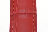Hirsch 'Princess' red Leather Strap, 12mm