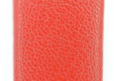 Hirsch 'Diamond calf'' Red Leather Strap,M, 12mm