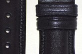 Hirsch 'Ascot' 20mm Black Leather Strap 
