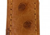 Hirsch 'Massai Ostritch'  M Golden Brown Leather Strap, 16mm