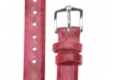 Hirsch 'Pythea Strawberry'  14mm  Strawberry Leather Strap 