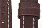 Hirsch 'Trapper' Brown Leather Strap, 18mm