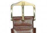 Hirsch 'Italocalf' Brown ,L,  Leather Strap, 18mm
