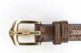 Hirsch 'Camelgrain' 10mm Brown Leather Strap 