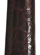 Genuine Brown Crocodile Skin Watch Strap 12mm