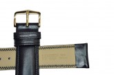 Hirsch 'Ascot' 17mm Black Leather Strap 