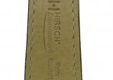 Hirsch 'LouisianaLook' Black Leather Strap, 22mm
