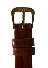Italocalf Style Tan Leather Watch Strap 14mm