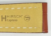 Hirsch 'Capitano' 20mm Matt Tan Alligator Leather Strap 