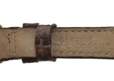 Genuine Brown Crocodile Skin Watch Strap 10mm