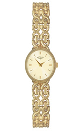 Ladies Quartz Rotary Gold Plated Bracelet Watch LB00650/03
