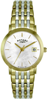 Ladies Quartz Rotary Gold Plated Bracelet Watch LB02623/41