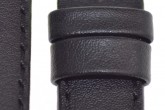 Hirsch 'Runner' 22mm Black Leather Strap 