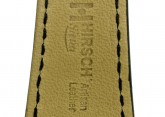 Hirsch 'Siena' L Black,19mm  Tuscan Leather Strap 