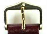 Hirsch 'Osiris' Burgundy Leather Strap, 18mm