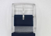 Hirsch Luna, Watch Strap for Swatch in Blue, 16mm, Plastic Buckle 