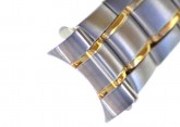 Bi-Colour, Stainless steel watch bracelet(style2) 20mm