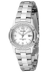 Ladies Accurist stone set bracelet sparkle watch LB1540P